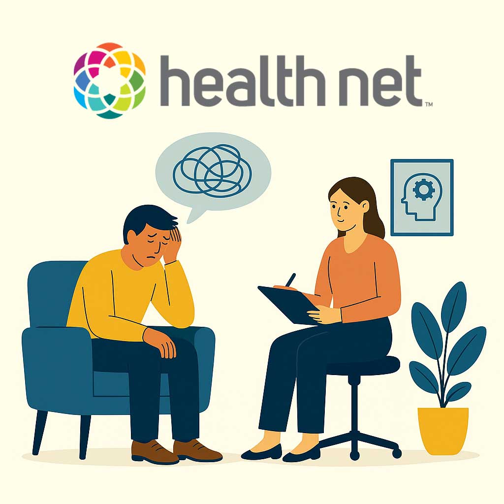 Health Net behavioral health benefits with admissions rep