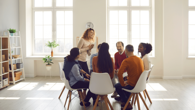 Compassionate therapist providing bipolar disorder treatment in Orange County during a supportive counseling session